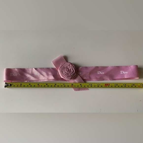 Authentic Dior Pink Floral Loop Ribbon - Picture 4 of 6